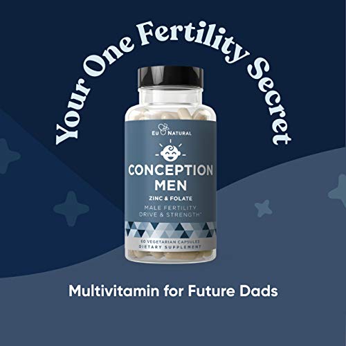Conception Men Fertility Vitamins – Male Optimal Count, Motility Strength, Healthy Volume Production – Zinc, Folate, Ashwagandha Pills – 60 Vegetarian Soft Capsules - Thumbnail 7