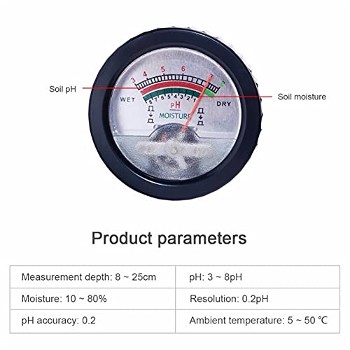 Humidimètre sol Hydementis analyseur pH longue sonde hydroponics