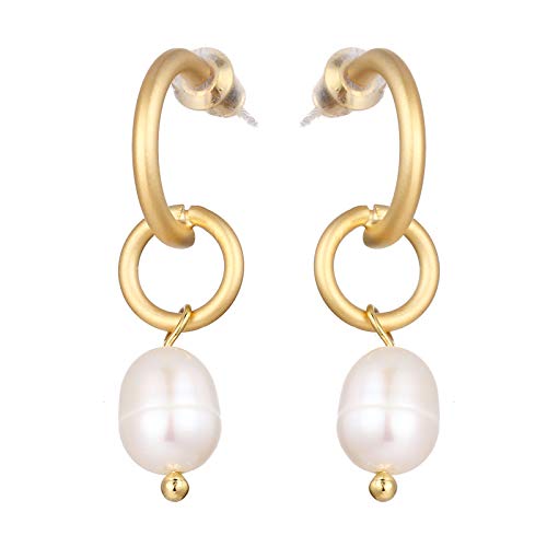 Boucles d'oreilles pendantes perles naturelles pour un style quotidien chic