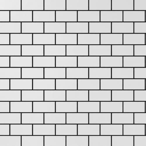 Image of Hotegxa White Brick Peel & Stick Wallpaper Roll 45.5x305 cm | Self Adhesive Faux Subway Tile Contact Paper | Waterproof Removable Wall Sticker for Bedroom, Living Room, Kitchen, Cabinets & Furniture