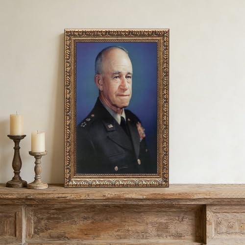 Impression sur toile Omar Bradley déco bureau tableau suspendu 30x45cm