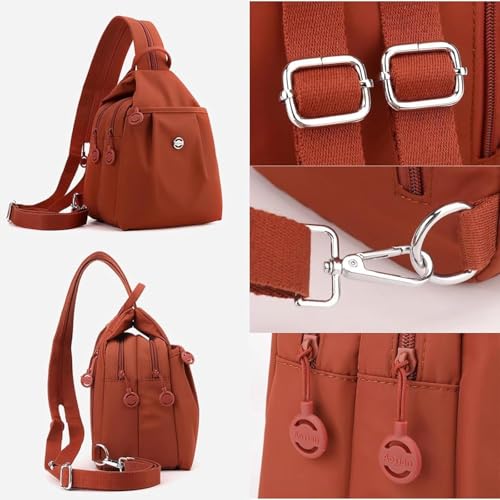 Pickelect Backpack, Waterproof 2-Way Commuter Bag, Anti-Theft Travel Shoulde Bag (Pink)3