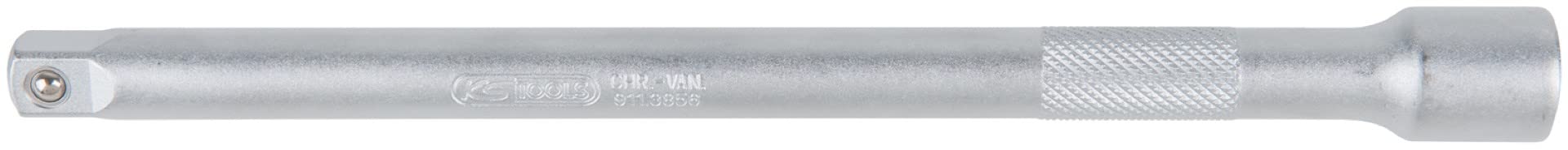 Ks Tools Chrome 911.4883 3/8" Extension With Knurling, 300 Mm
