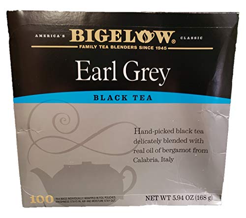 Bigelow Earl Grey Black Tea, 100 Count Box