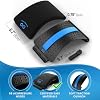 Everlasting Comfort Lumbar Support Pillow & Back Stretcher for Lower Back Pain Bundle - Adjustable Back Stretching Device for Spine Decompression - Office Chair Back Support for Gaming, Car, Couch