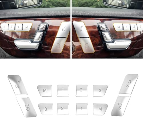 Moonlinks W204 Chrome Lock Unlock Button Stickers