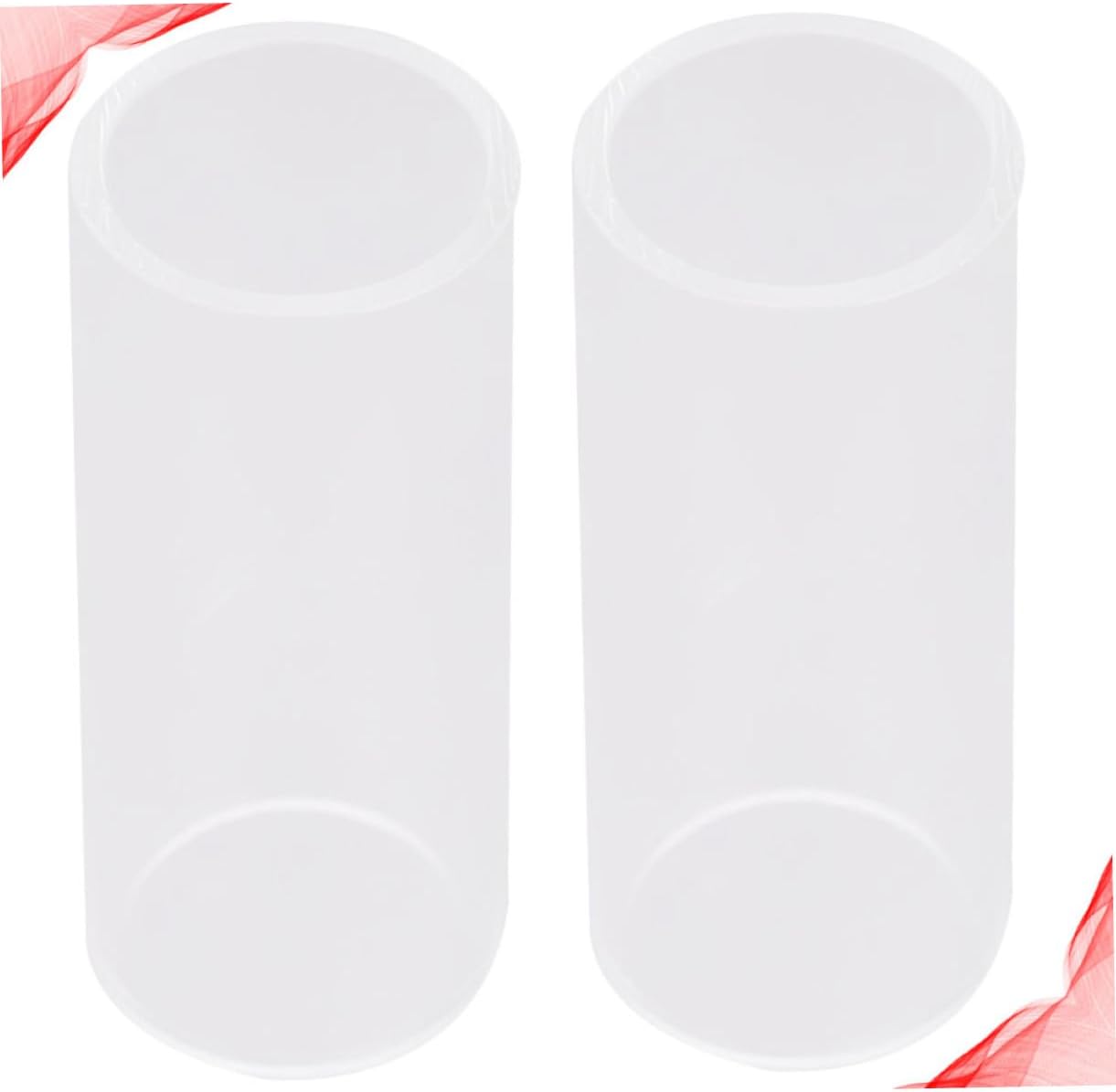 2Pcs Glass Guitar Slides for Guitar Lovers, Smooth Gliding Surface