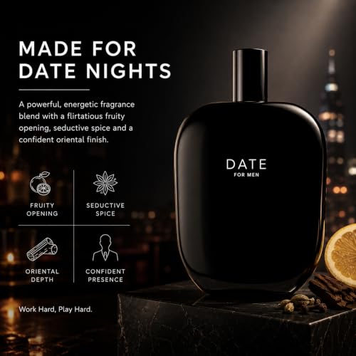 Image of Fragrance One Distinctive Men's Fragrance | Date for Men | Aromatic Wood Notes | Eau de Parfum for Men | Intensive | Suitable for Everyday Use (1.7 fl. oz. / 50 ml, DATE)