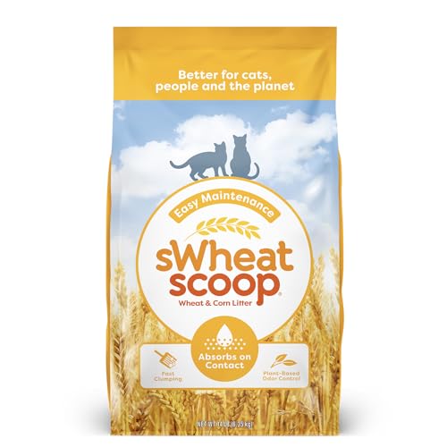 sWheat Scoop Easy Maintenance wheat and corn cat litter