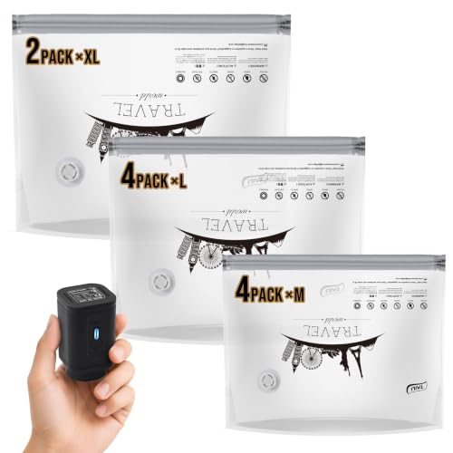 Image of TAILI Vacuum Storage Bags with Rechargeable Pump, 10 Combo(4M+4L+2XL)