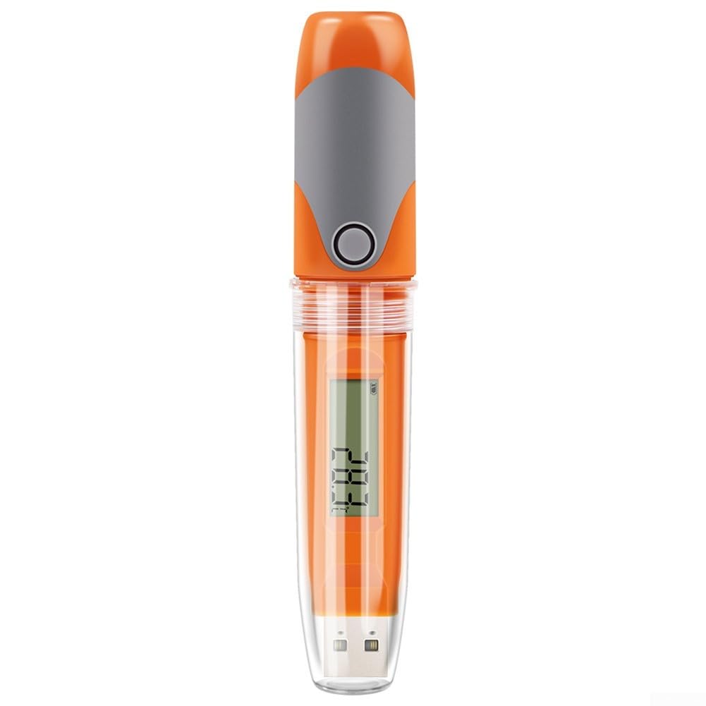 Registratore dati alimentato tramite USB con registrazione a intervalli regolabili per monitoraggio della temperatura e dell'umidità della catena del freddo