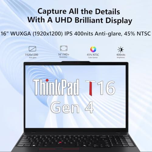 Image of Lenovo ThinkPad T16 Gen 4, Intel Ultra 5 225U, Laptop Computer for Business