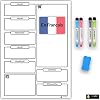whiteboard, magnetisch, weekoverzicht, afwasbaar, voor koelkast, keuken, markeerstift, magnetisch, ideaal voor het…