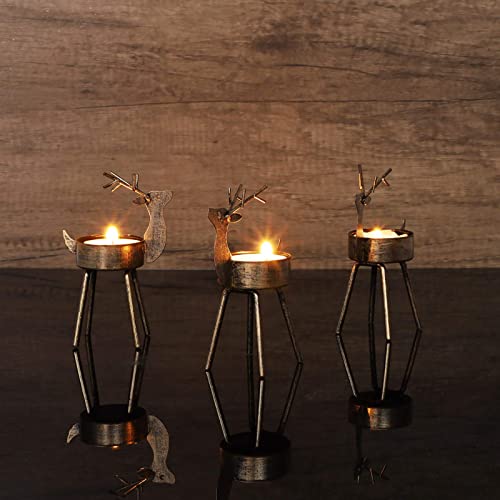 Juegoal Reindeer Tealight Candle Holders thumb #5