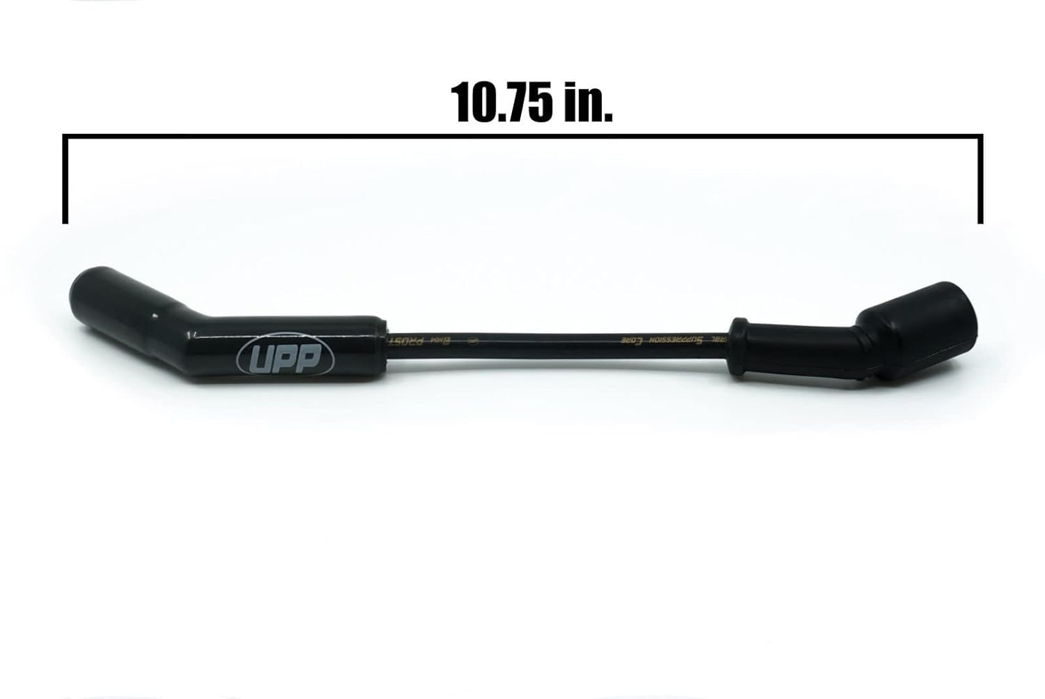 PROSTREET 8mm Ceramic Universal Chevy LS Spark Plug Wire Set - 300 ohm Spiral Core - 135 Degree 2000F Black Ceramic Boots - Fits Chevy LS1, LS2, LS3, LS6, LS7, LS9 & LSA