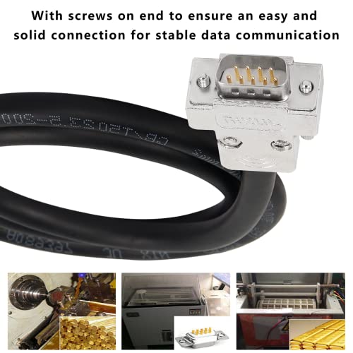 Xmsjsiy Db9 Connector Adapter Cable, D-Sub 9Pin Rs232 Serial Port Extension Cable Replacement With Bare Wire 22Awg (Db9 Male) #TOP4