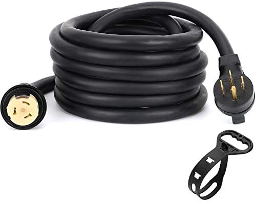 S7 50 Amp Generator Extension Cord, 13FT STW 6/3 + 8/1 Power Cord N14-50P & SS2-50R & CS6364 Twist Lock Connectors