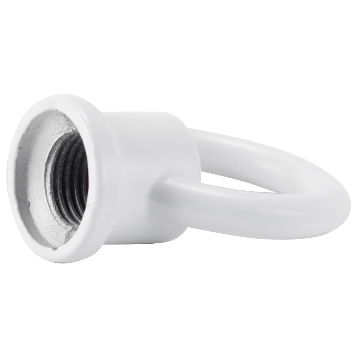 2 pezzi di dadi ad occhiello, gancio portante per lampada a sospensione da bancone da bar, filettatura M10 da 29 x 35 mm, anello femmina per lampada a sospensione e lampadario (bianco)