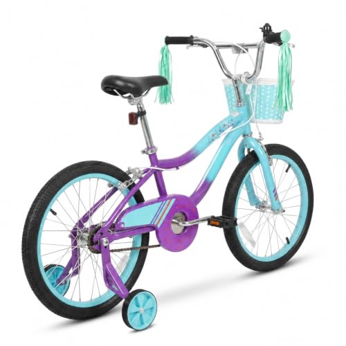 Image of WEIZE Kids Bike, 14 16 Inch Children Bicycle for Girls Ages 4-12 Years Old, Front Basket, Bell, Streamer, Doll Seat, Adjustable Seat & Handlebars, Coaster Brake, Multiple Color