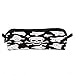 Produktbild Halloween Schädel Skelett Ghost Abstract Kids Pencil Case | Reißverschluss und großer Briefpapierbeutel | Für Jugendliche oder Kinder Ideal für Schule, Zuhause oder Universität