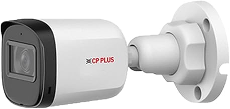 CP Plus 2.4MP Bullet Outdoor Camera [Night Vision + Built-in MIC Audio + Crystal IR LEDs + Motion Detection] with BNC/DC Connector