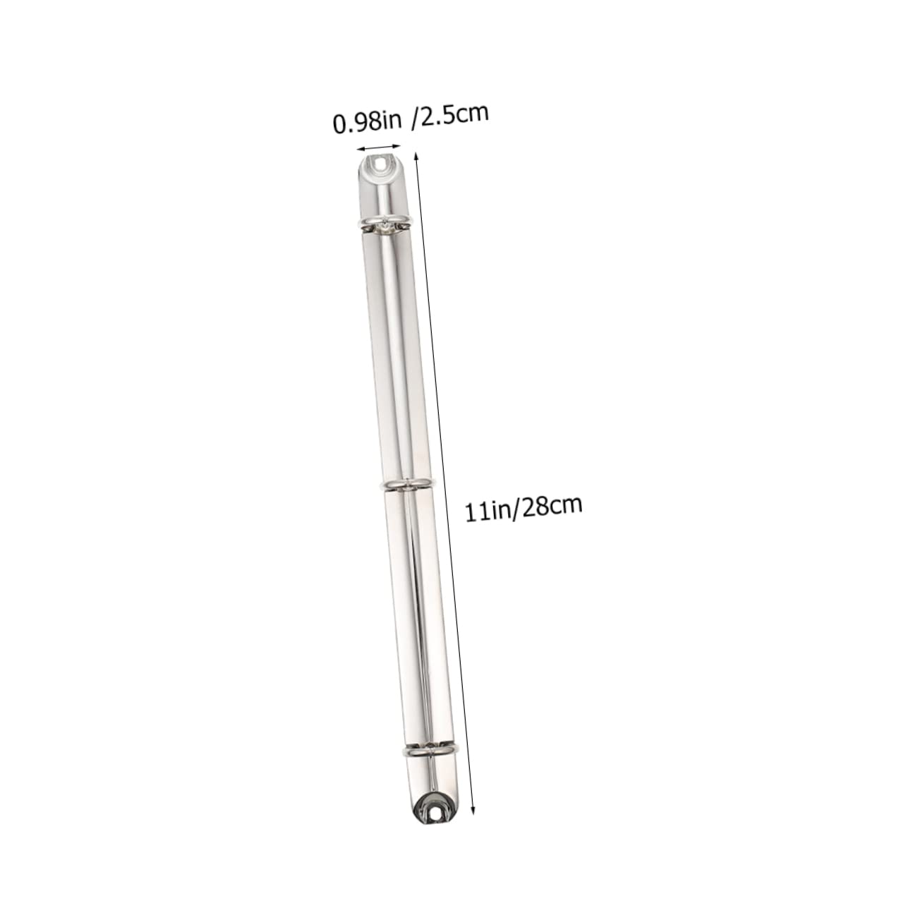 ARTIBETTER 12 Set Legante Metallico D Anello A Clip Sciolto Raccoglitori Per La Scuola Legante Sottile Esposizione Raccoglitori Metallici A Fogli Mobili Clip Raccoglitore Argento 2 Pezzi * 12