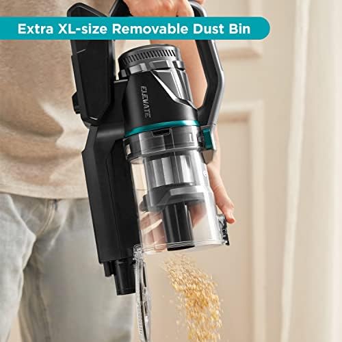 Eureka H11 Cordless Stick Vacuum Cleaner, 2-in-1 Powerful Suction Battery Vacuum for Carpet, Hard Floor & Pet Hair, Handle Vacuum with LED Display & Wall Mount, Up to 65 Minutes Runtime