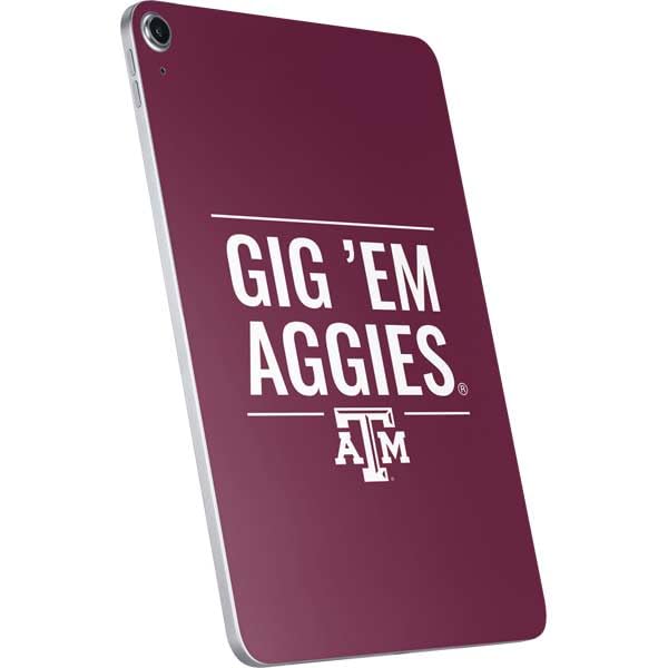 Skinit Decal Tablet Skin Compatible with iPad 11th Gen (2025) - Officially Licensed Texas A&M University Gig Em Aggies Design