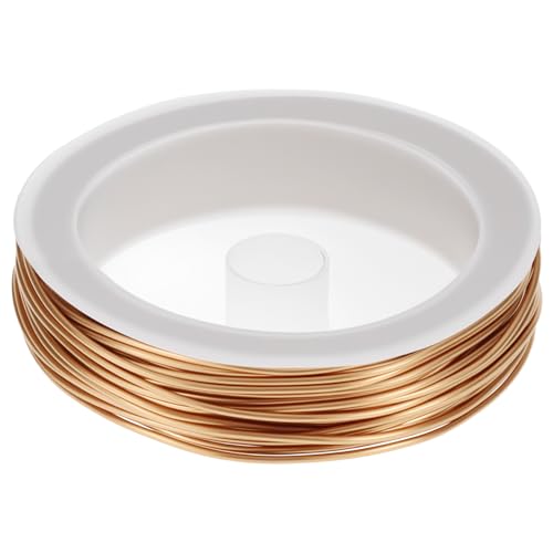 QWORK® Hilo de Cobre Puro - Ø1mm - Largo 10 m - Alambre Cu 99 DIY
