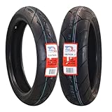 Full Bore M1 120/70ZR17 Front & 180/55ZR17 Rear Motorcycle Tires, High-Performance Radial, Superior Grip & Handling for Street & Track, 120/70-17, 180/55-17, USA Family Owned