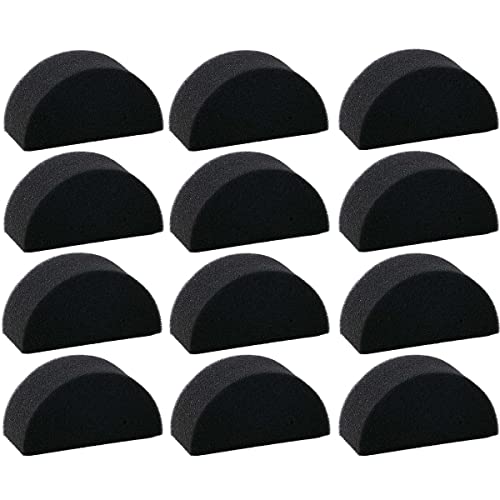 Bowitzki Face Paint Sponges Face Painting Half Moon Black Sponges High 12 Pieces For Art Work And Body Paint (12 Pieces) #TOP9