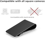Universal Rear Window Dash Cam Mount, Slide-Down Stainless Steel Vehicle Dash Cam Mount Compatible with All Square Cameras, Easy to Install