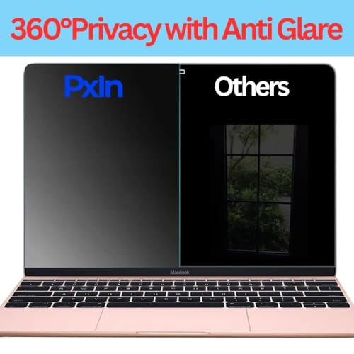 Image of Pxin 360 Privacy Guard compatible with 12.5 Inch Touch Laptop (16:9) | Privacy screen protector | Anti Glare | Anti Spy Screen | Reduces blue light | 360 degree Privacy Screen | Eye Protection