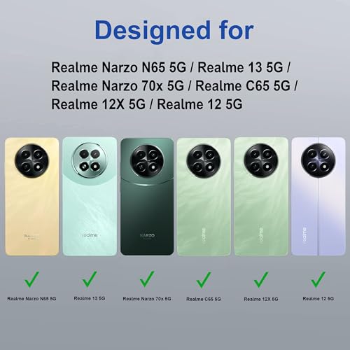 Image of Zapcase Back Case Cover for Realme Narzo N65 5G | Compatible for Realme Narzo N65 5G Back Cover | Case Cover with Camera Protection | (TPU + PC | Translucent Black)