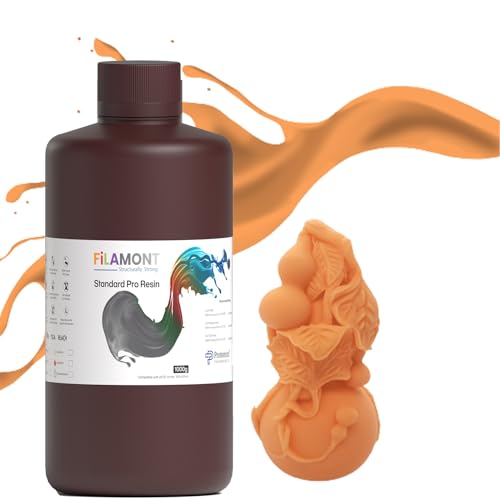 See full amazon price history chart for FiLAMONT Standard Pro Resin 3D, Printer UV Resin 405nm Rapid Photopolymer for Photon/S Liquid 3D Resin Universal High Precision for LCD/DLP/SLA 3D Printers (Orange Red) FiLAMONT Standard Pro Resin 3D, Printer UV Resin 405nm Rapid Photopolymer for Photon/S Liquid 3D Resin Universal High Precision for LCD/DLP/SLA 3D Printers (Orange Red) (B0CJ8WT5GG) Amazon Price History, Amazon Price Tracker