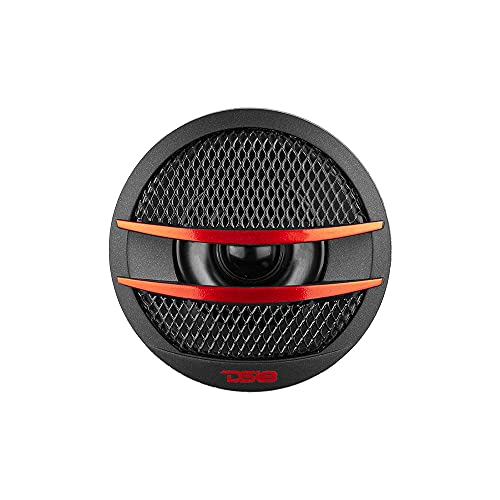 Ds18 Tx1R Tweeter X1 1.38-Inch 200 Watts Max Pei Dome Ferrite Tweeters With Mounting Kit Angle, Flush, & Surface - Set Of 2 (Black/Red) #TOP2