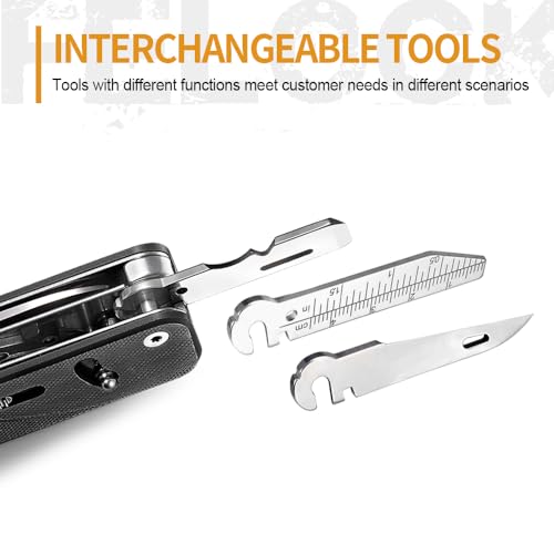 Image of ROXON S505G Flex Shears-Modular Design Multitool with Fixed Big Scissor-Interchangeable Blade of BA01-BA17 & Changeable Implements of FT01-FT12(Black)