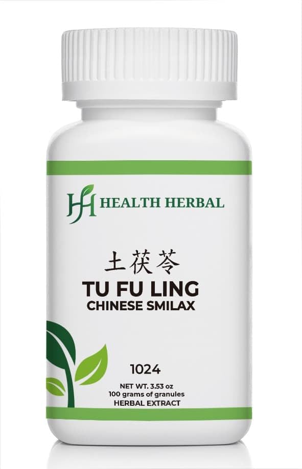 Health Herbal - HH1024 Tu Fu Ling/Glabrous Greenbrier Rhizome, Granule, 100 Grams/Bottle