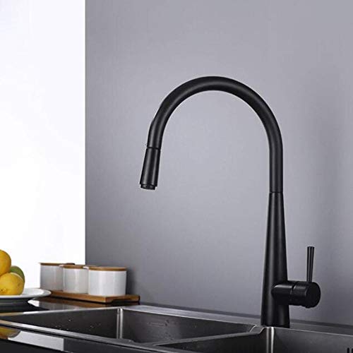 Robinet de cuisine télescopique rotatif pour grand évier double - 7