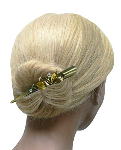 Jcgy Flower Metal Alligator Beakclip Duckbill Yy86155-1Brown #TOP2