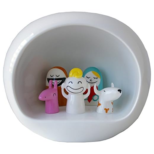 Juego de figuritas de belén Color Blanco