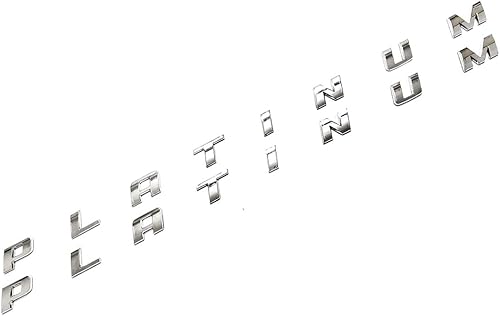 Miniatura 2 de 2 emblemas cromados de platino placa de identificación lateral 3D de repuesto para F150 F250 F350 Platino Tamaño OEM