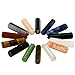 Amazing Gemstone Crystal Points Mix 15 Pcs Healing Crystals and Stones - Hexagonal Healing Point Bulk Crystals for Crafts - Premium Gemstones and Crystals