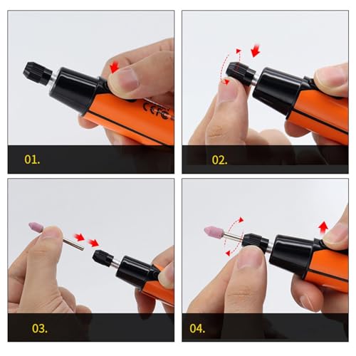 Outil de meulage rechargeable à 6 vitesses avec lampe LED intégrée - 8