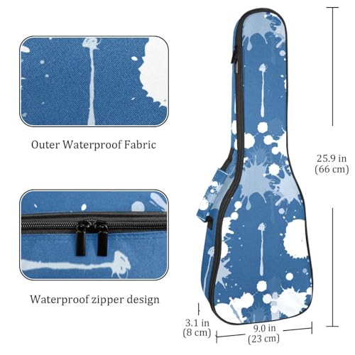 JRHEJTHH Housse imperméable durable pour ukulélé avec épaules réglables pour 53,3 cm, 58,4 cm, 61 cm, rembourrage épais, motif imprimé élégant – Noir, Multicolore., 25.9x9x3.1in/66x23x8cm, Moderne - Les Beatles, Paul McCartney, John Lennon, RIngo Starr, George Harrison JRHEJTHH Housse imperméable durable pour ukulélé avec épaules réglables pour 53,3 cm, 58,4 cm, 61 cm, rembourrage épais, motif imprimé élégant – Noir, Multicolore., 25.9x9x3.1in/66x23x8cm, Moderne – Image 5