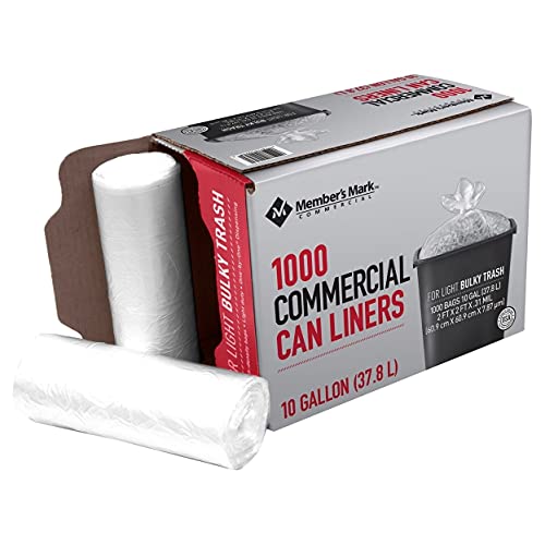 Member's Mark 7-10 Gallon Commercial Trash Bags (1000 Count)