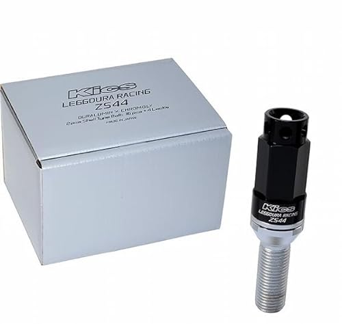 KYO-EI(iY) AԗpzC[bN{g Kics h~ LEGGDURA RACING Bolt ZS44 (16pcs + 4Locks) M14 P1.5 60x 28mm ubN ZS44-3028K