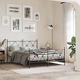 Doté de pieds de lit noirs et d'un design moderne, ce cadre adulte s'intègre avec élégance dans divers décors, qu'il s'agisse de votre chambre principale ou d'une chambre d'amis, pour un espace de repos accueillant.