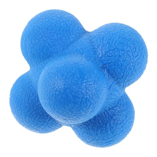 HEMOTON Balle de Réflexe Hexagonale 7,6 Cm Bleue pour Entraînement Sportif, Coordination Main-œil et Agilité, Équipement D’agilité Polyvalent pour Baseball, Tennis et Entraînement