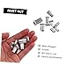 Zerodeko 1set Flat Head Rivet Nuts Aluminum Alloy Insert Rivnuts Assortment Heavy Duty High Strength for Automotive Furniture and Industrial Applications Includes Organizer Box 100pcs